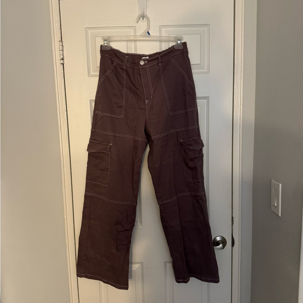 purple cargo pants